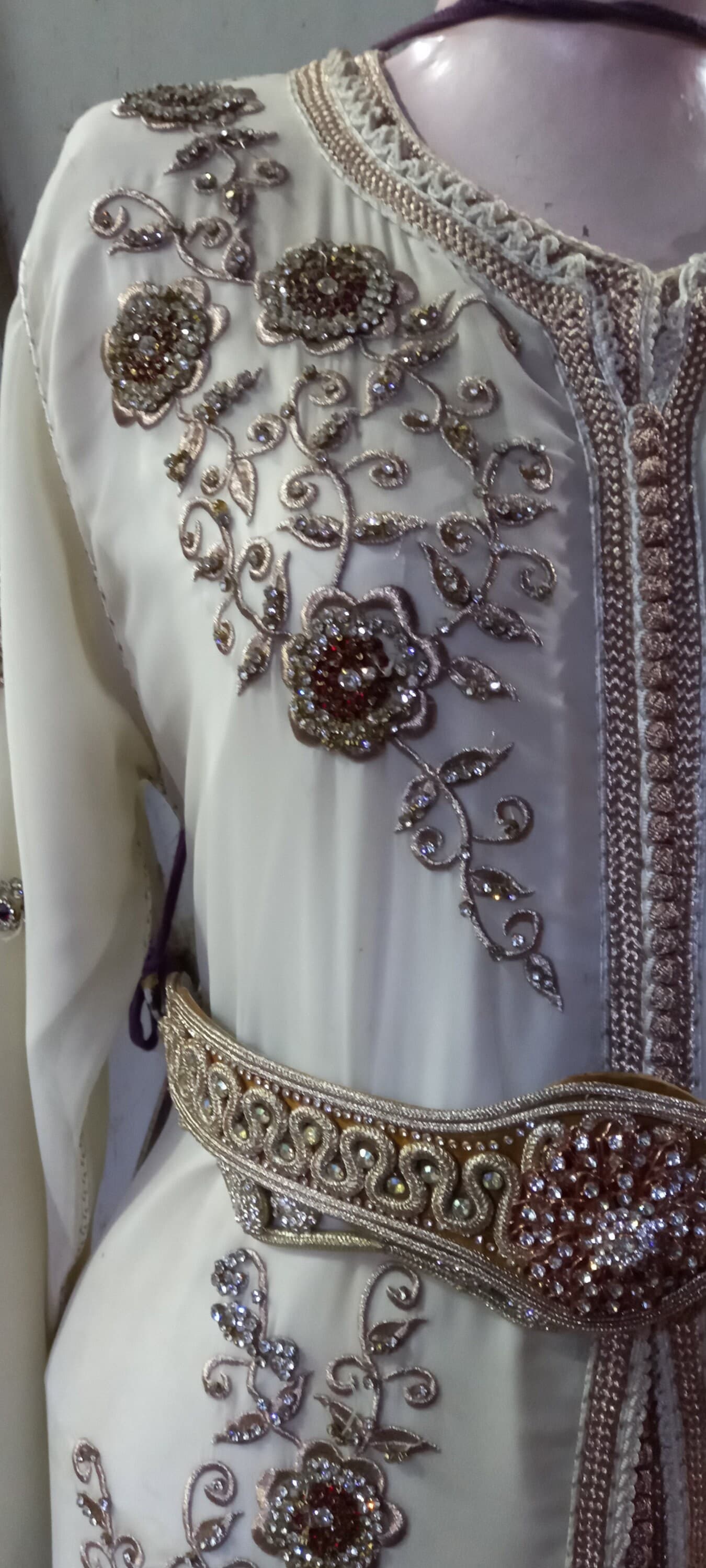 Handmade Very Beautiful Rare Moroccan Kaftan: Moroccan Wedding Dress Bridesmaid Dress (UK size 8-12)