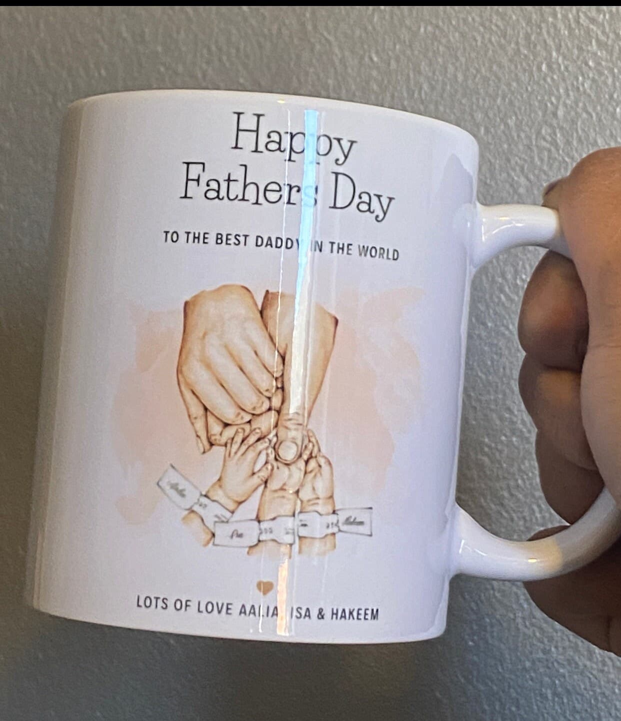 Father’s Day Drinking | Family Mug| ,children, Daddy/Child |Gifting| Hand,Siblings,Family Coffee Mug - image 3