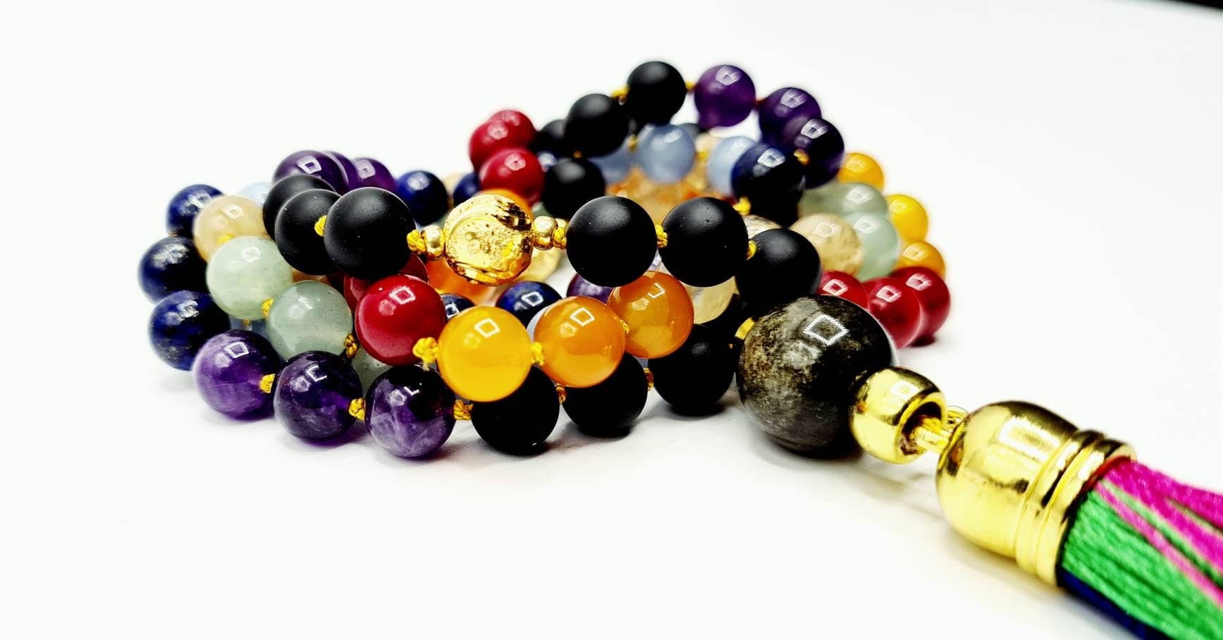 Personalised Rainbow Chakra Mala - image 4