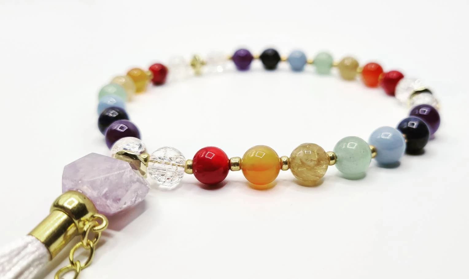 Personalised Rainbow Chakra Pocket Mala - image 3