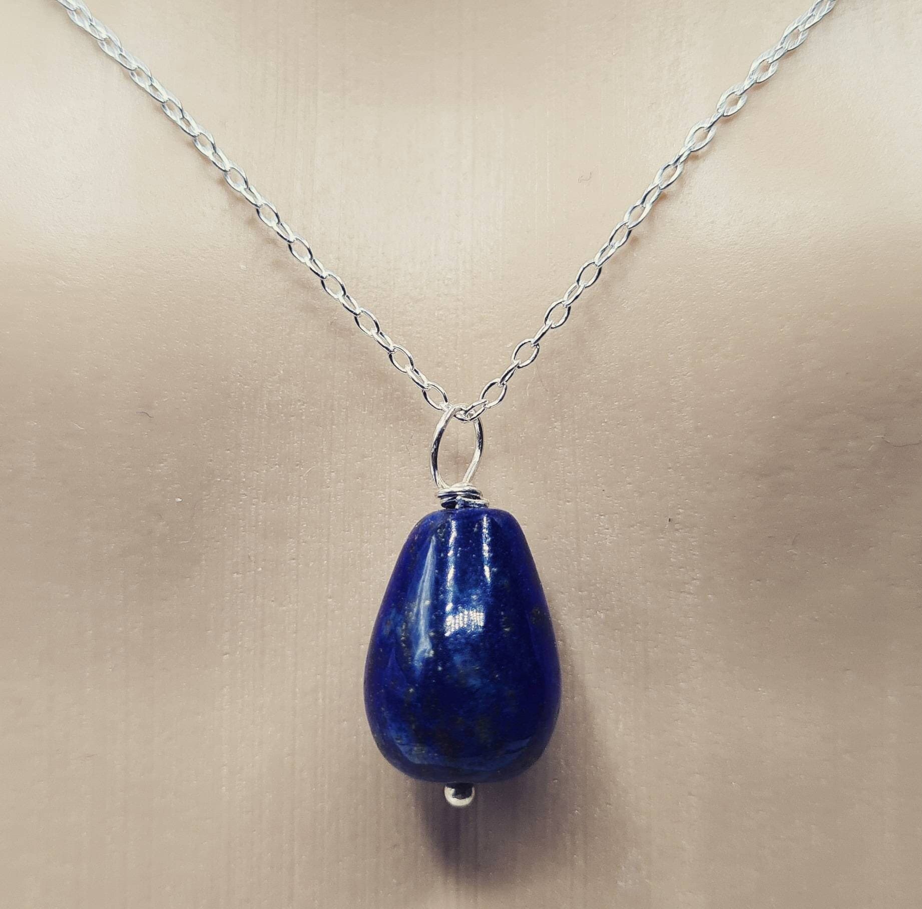 Lapis Lazuli Necklace In Sterling Silver - image 5