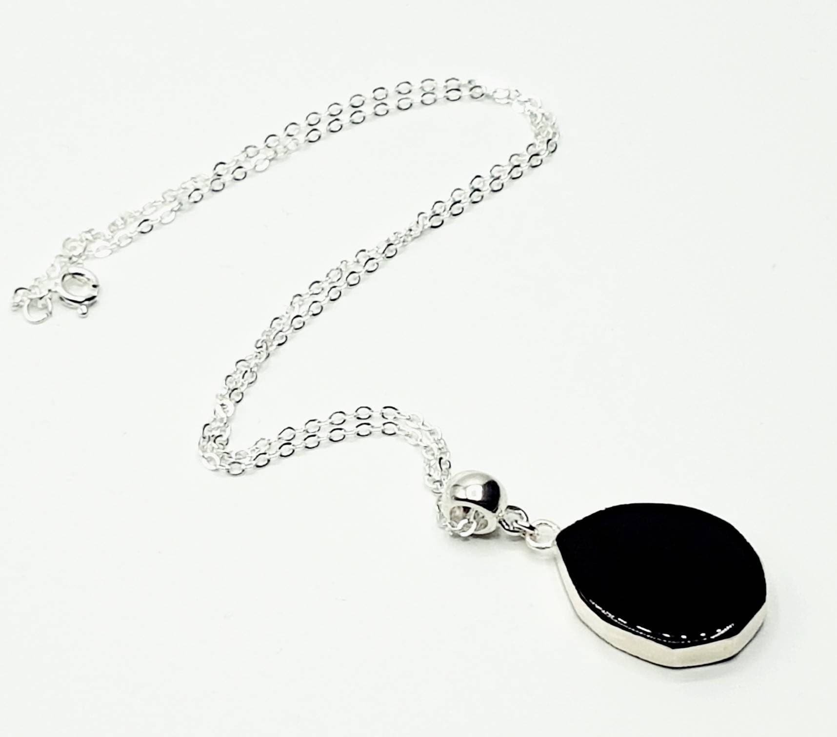 Electroplated Black Onyx Necklace - image 5