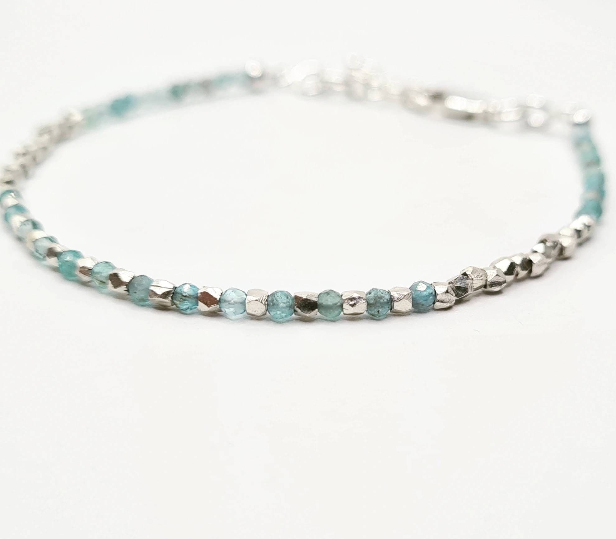 Blue Apatite Bracelet in Fine & Sterling Silver - image 5