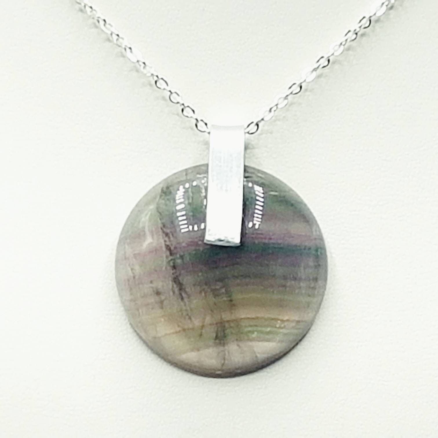 Contemporary Stripe Amethyst Necklace