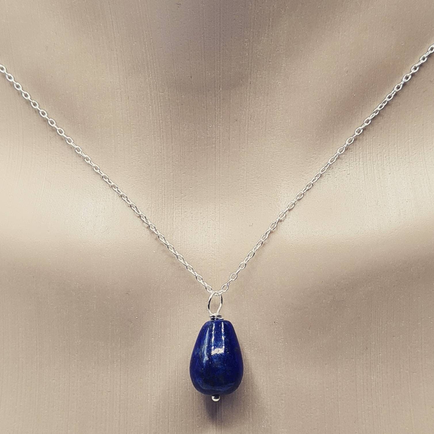 Lapis Lazuli Necklace In Sterling Silver - image 4