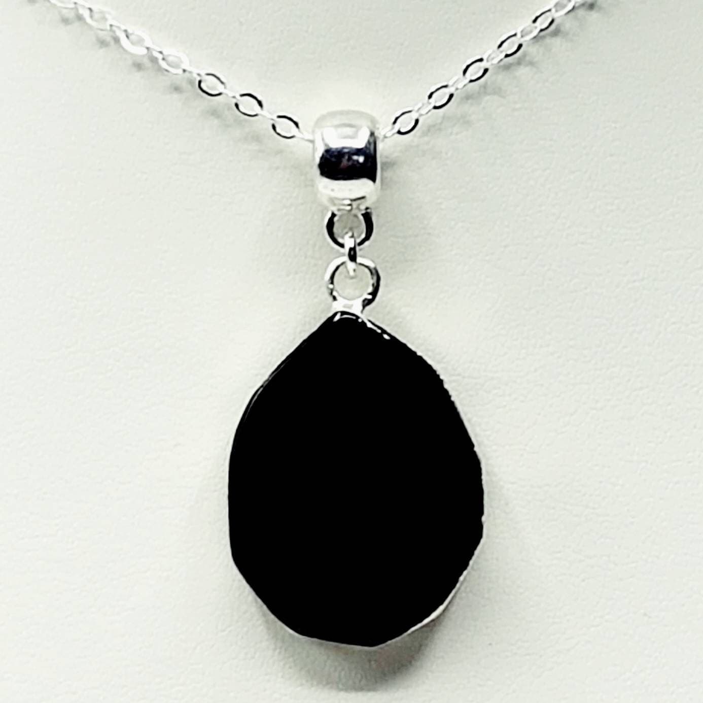 Electroplated Black Onyx Necklace
