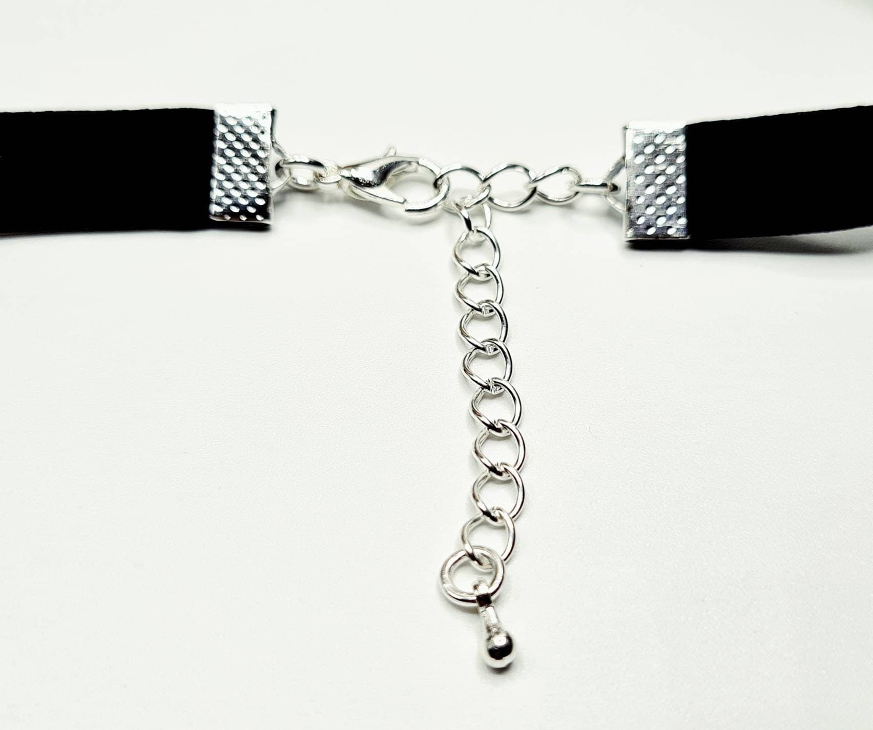 Snowflake Drop Velvet Collar Choker Necklace - image 4