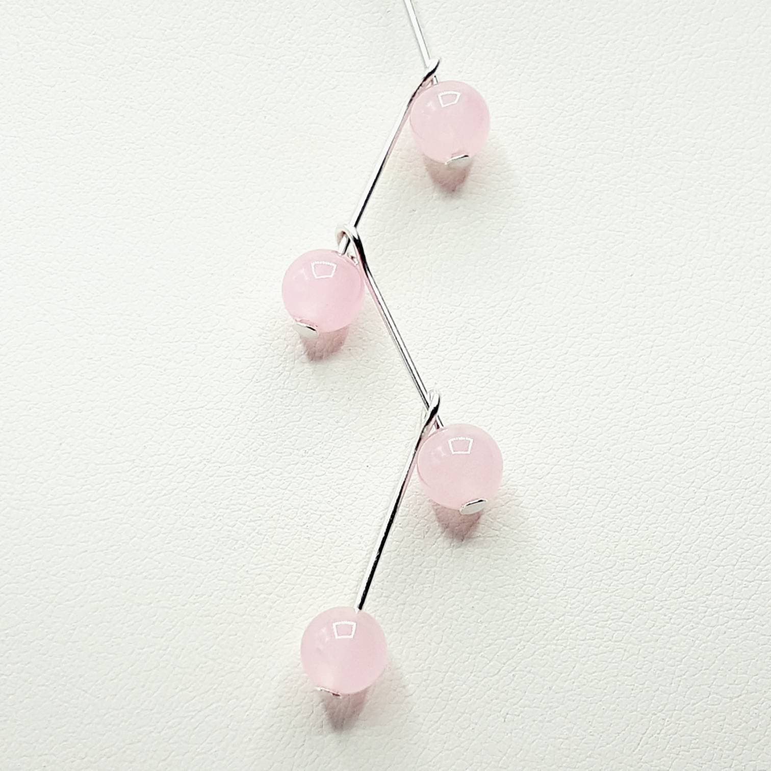 Rose Quartz Cascade Necklace - image 3
