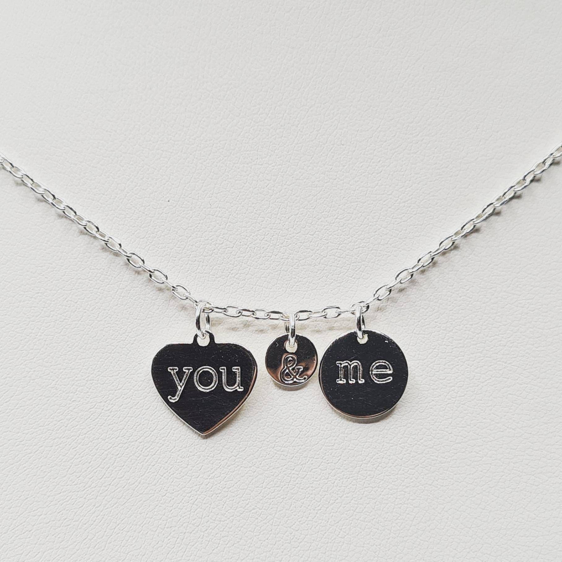 You & Me Necklace in Sterling Silver - image 3