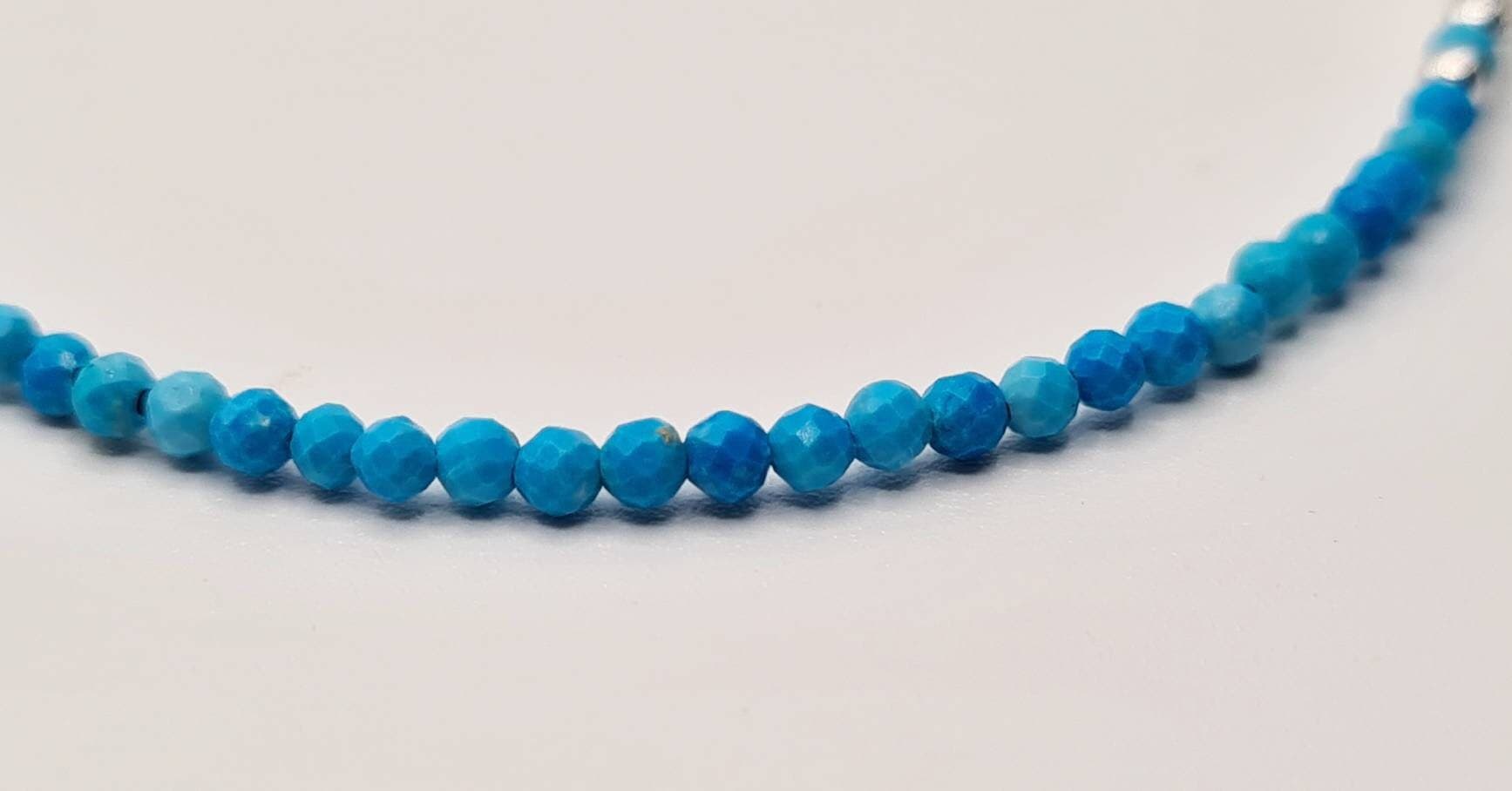 Delicate Blue Magnesite Bracelet in Sterling Silver - image 4