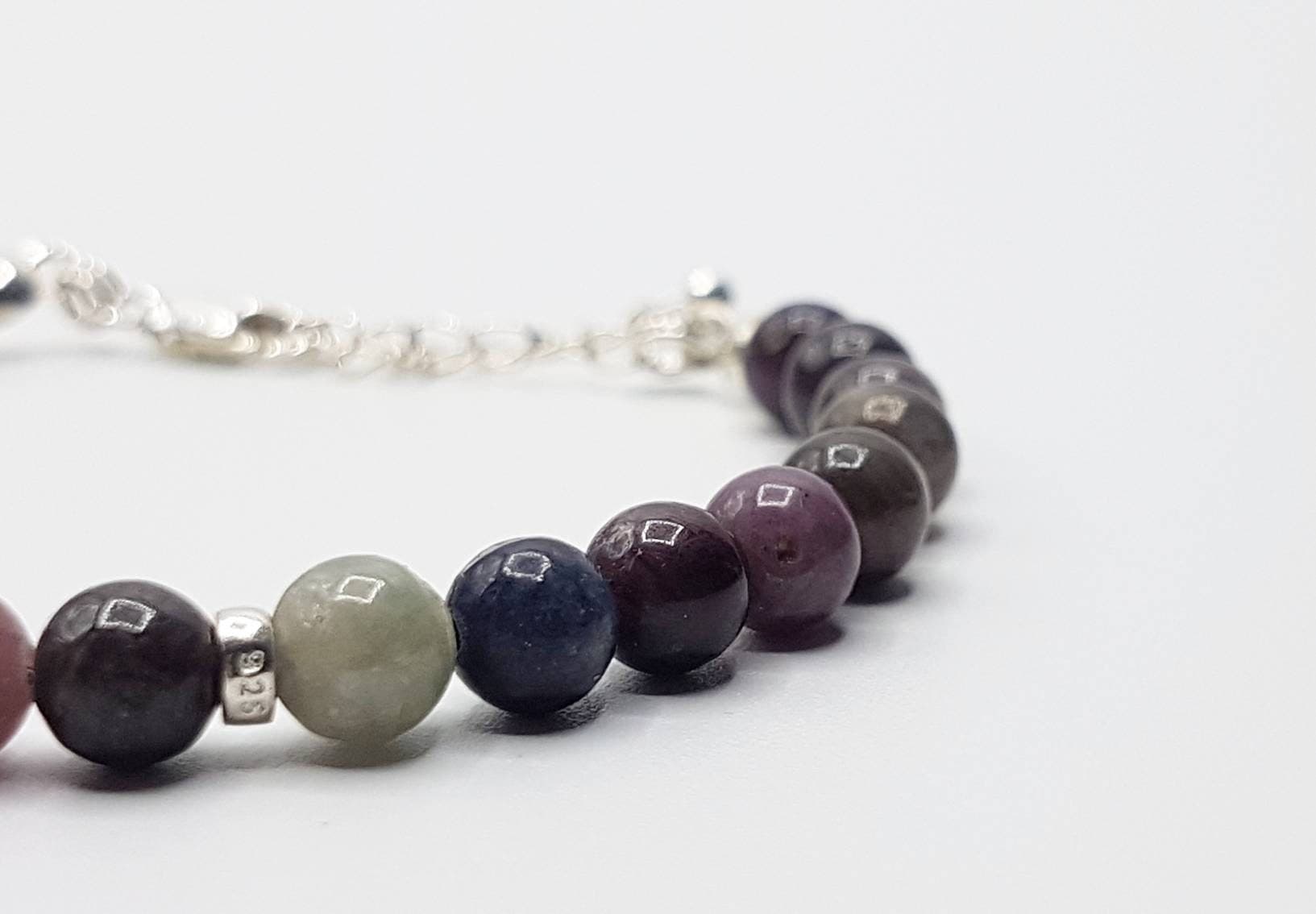 Multicolour Sapphire Bracelet in Sterling Silver - image 5