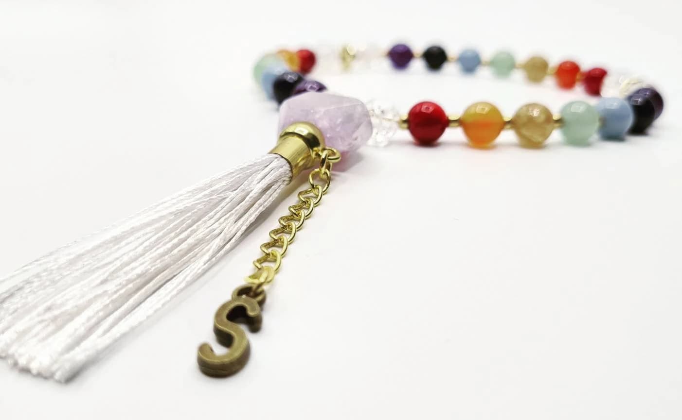 Personalised Rainbow Chakra Pocket Mala - image 4
