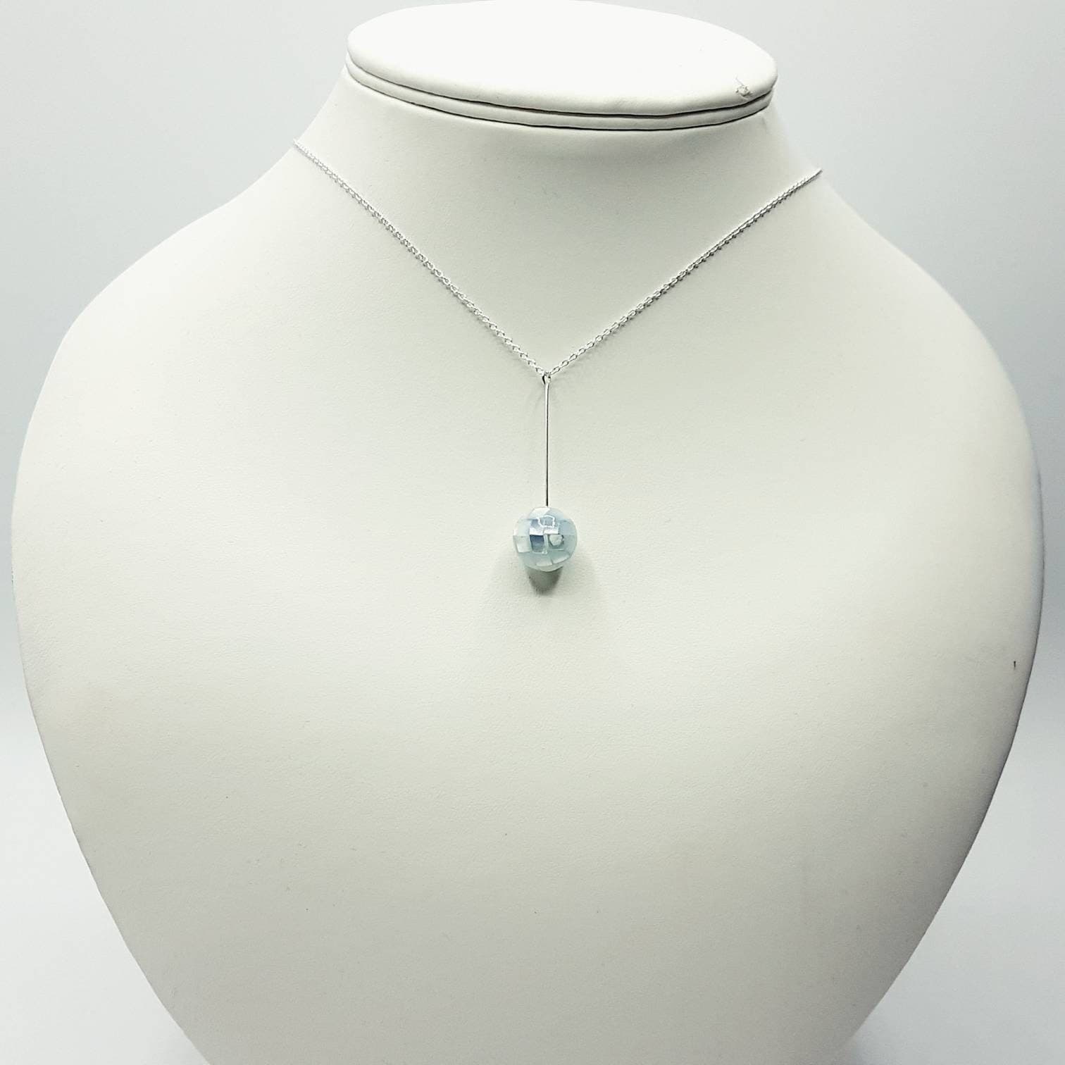 Blue Mosaic Abalone Necklace in Sterling Silver - image 5