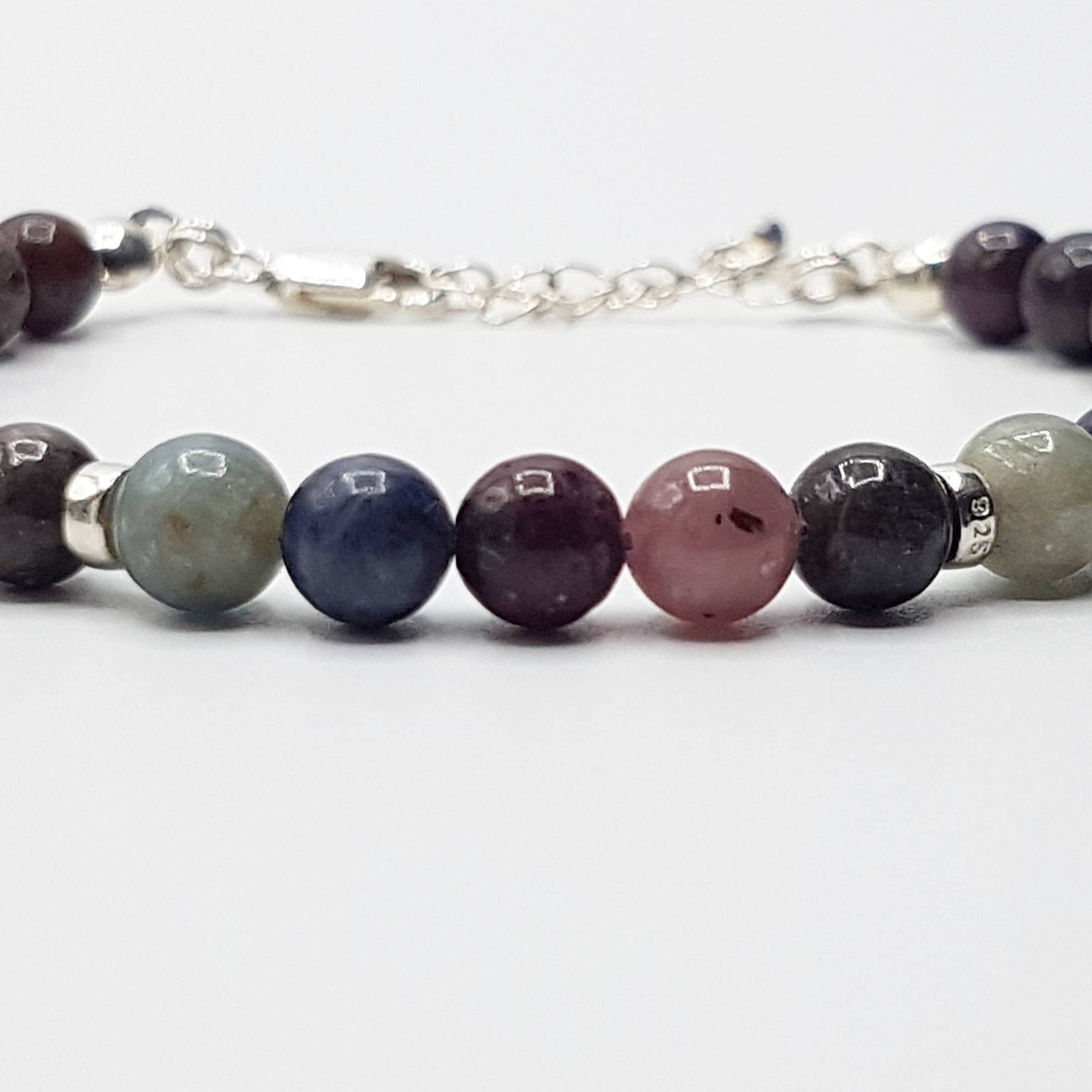 Multicolour Sapphire Bracelet in Sterling Silver - image 4
