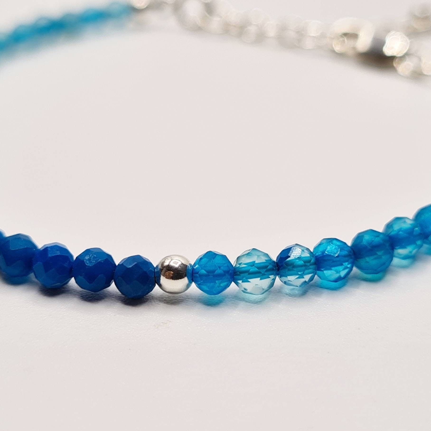 Blue Apatite Ombre Bracelet in Sterling Silver - image 4