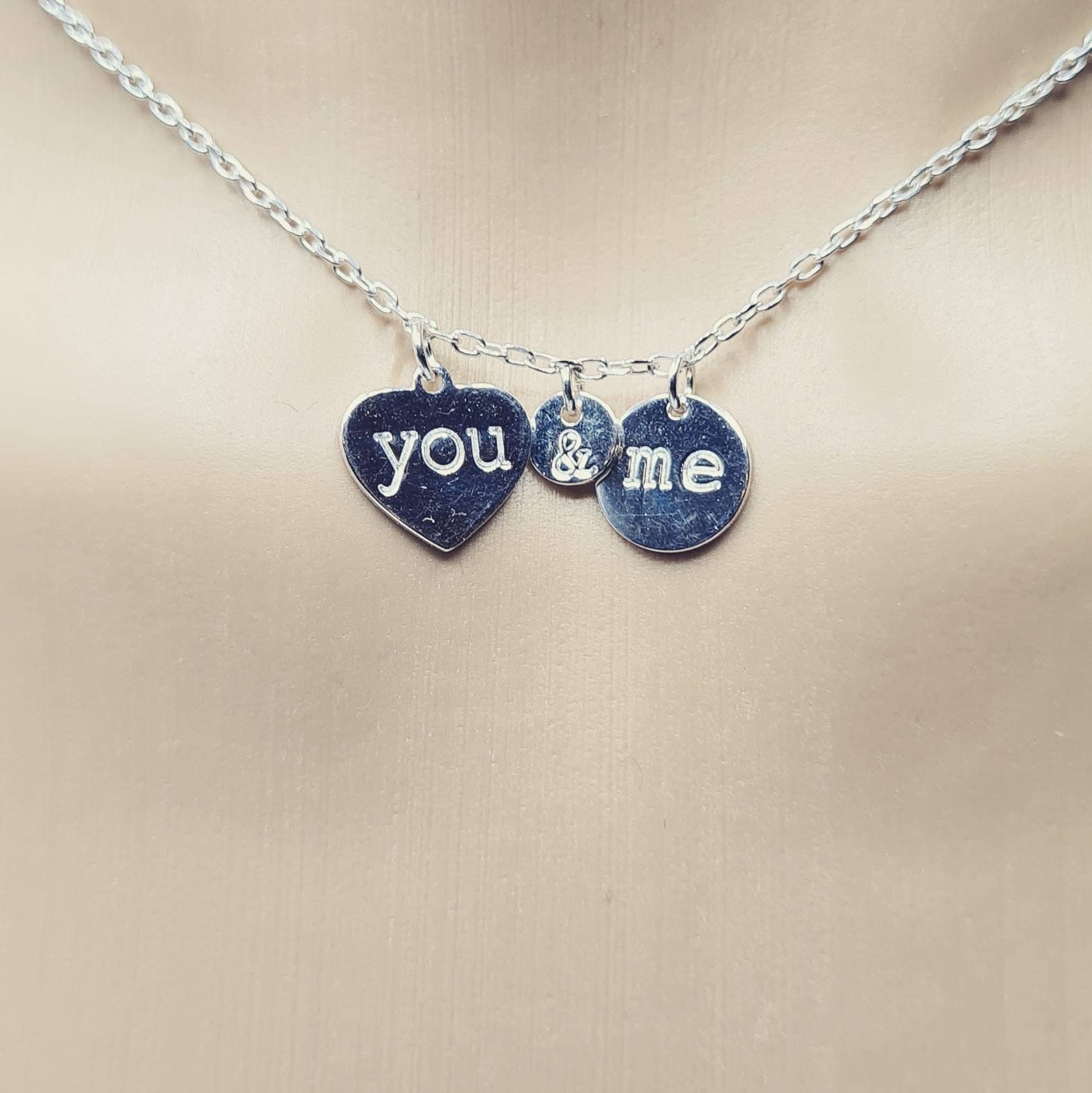 You & Me Necklace in Sterling Silver - image 4