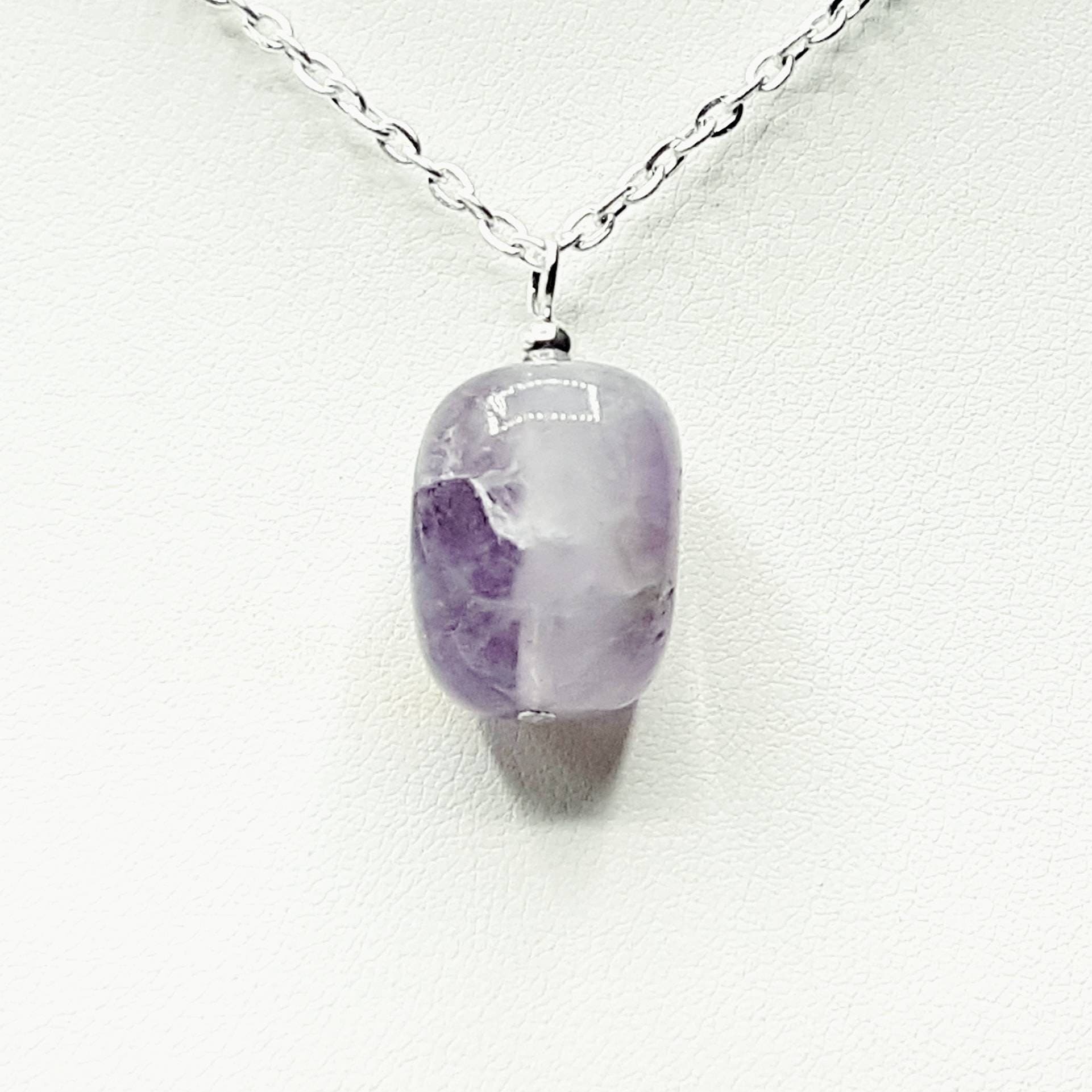 Amethyst Necklace:  Natural Gemstone Reiki Infused Healing Pendant - image 3