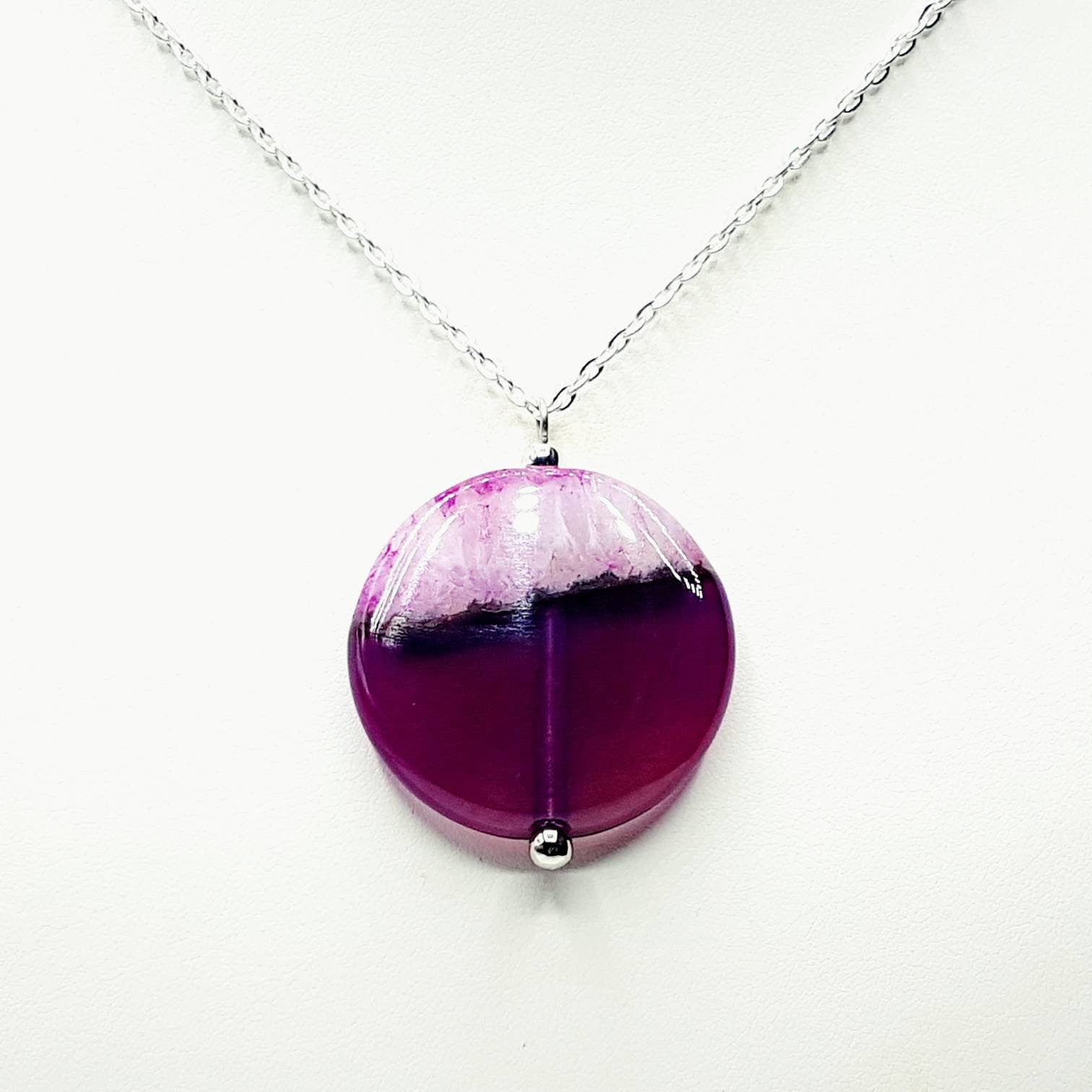 Pink Agate Necklace