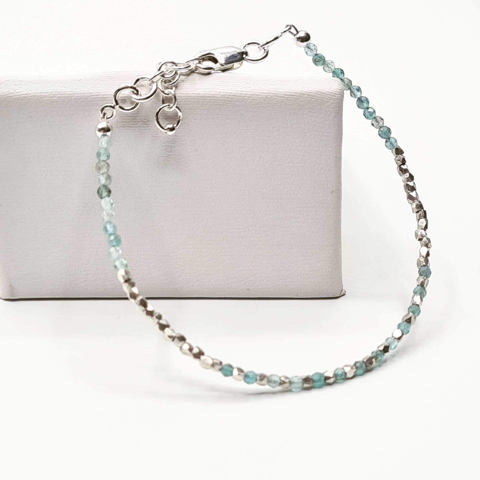 Blue Apatite Bracelet in Fine & Sterling Silver - image 4