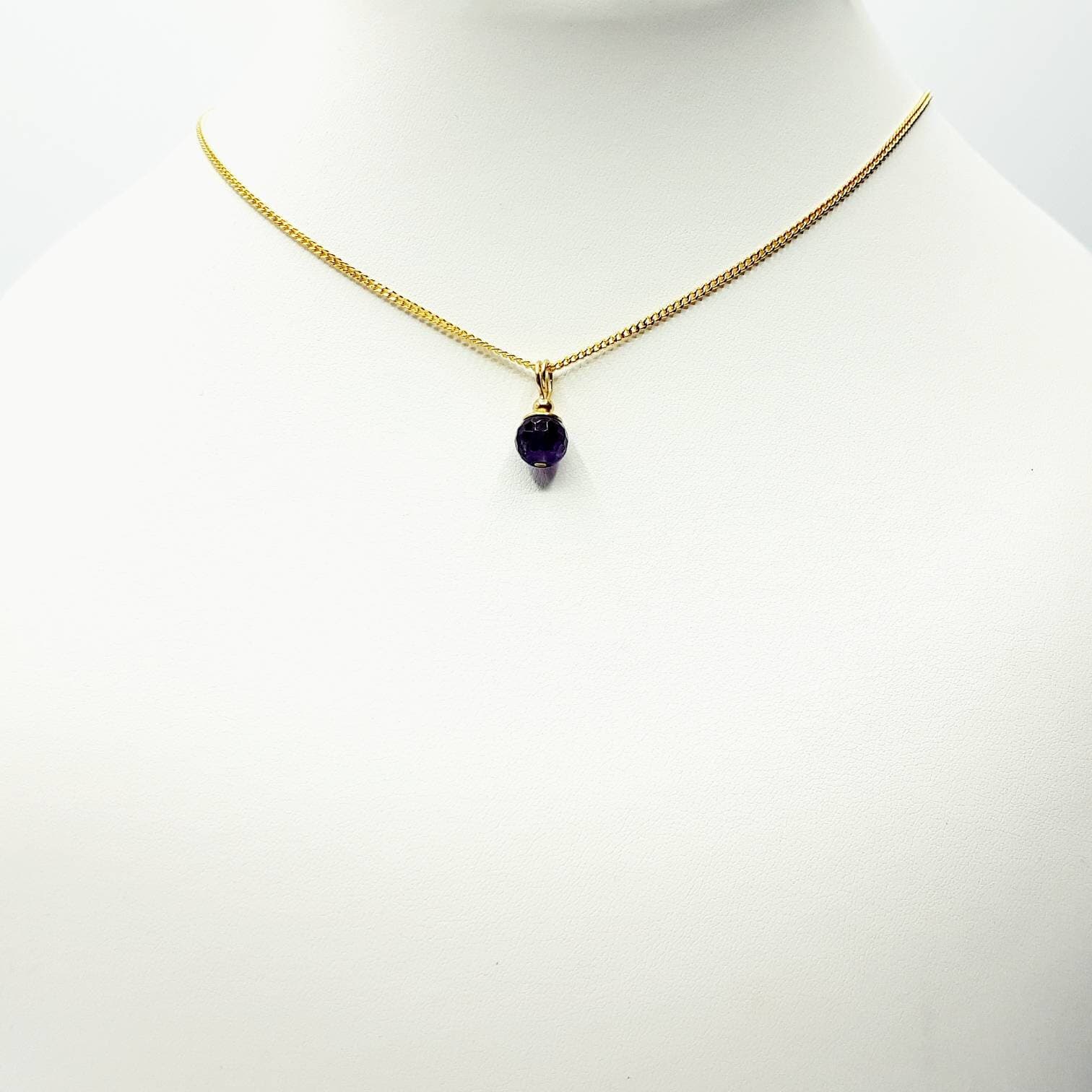 Faceted Amethyst Necklace - image 2