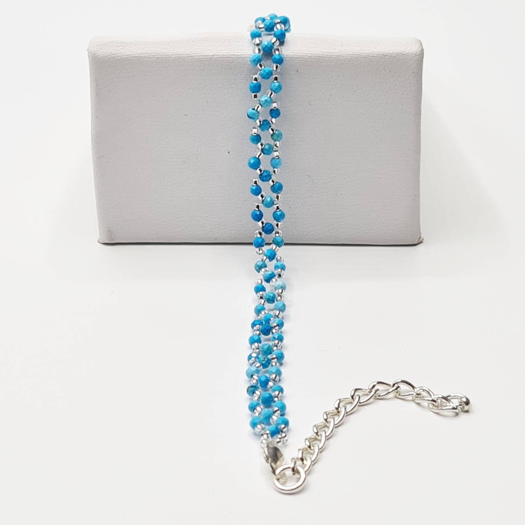Blue Magnesite Bracelet in Sterling Silver - image 5