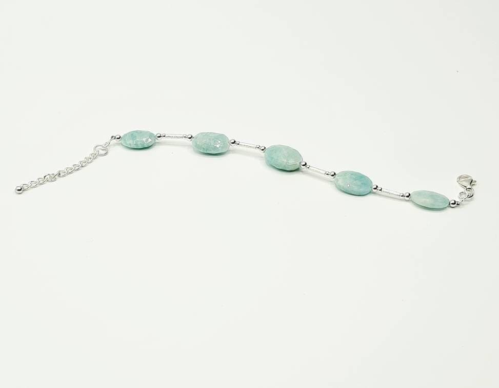 Russian Amazonite Bracelet in Sterling Silver - image 5