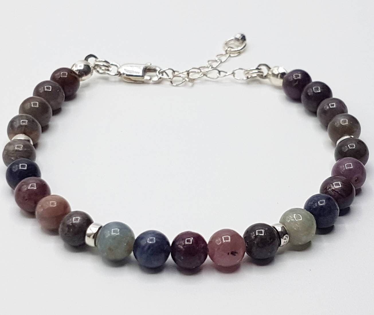 Multicolour Sapphire Bracelet in Sterling Silver - image 3