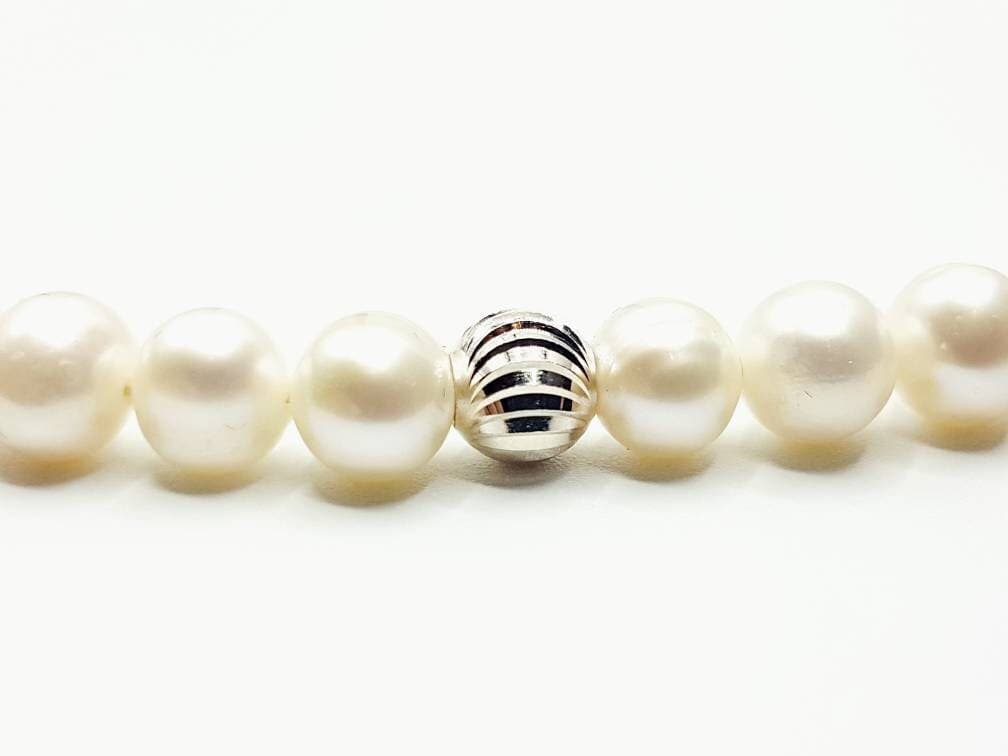 Pearl Necklace in Sterling Silver - image 5