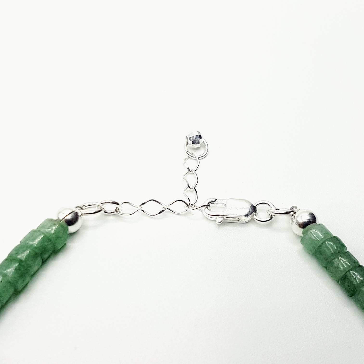 Aventurine & Austrian Crystal Bracelet in Sterling Silver - image 5