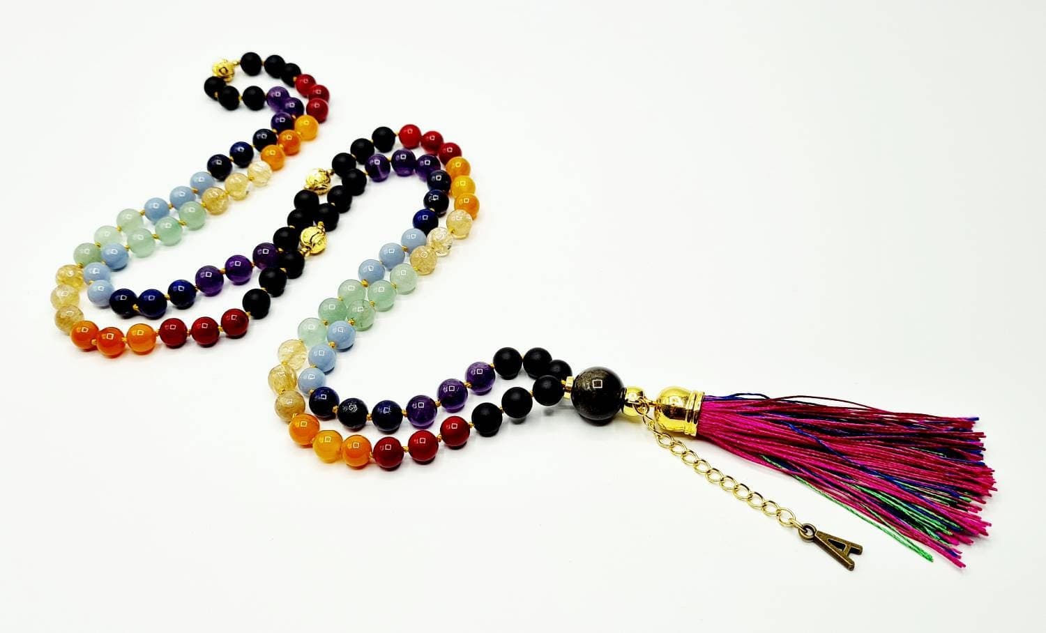 Personalised Rainbow Chakra Mala - image 3