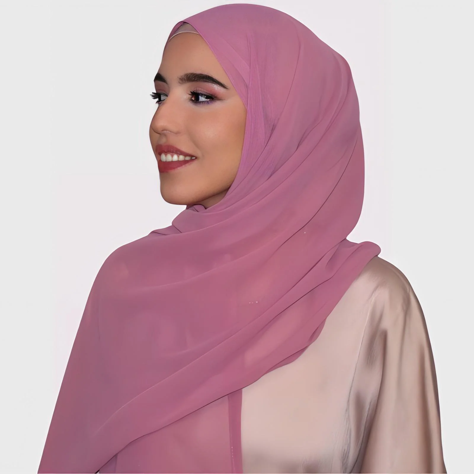Chiffon Hijab, Lightweight Muslim Headscarf, Soft Everyday Modest Hijab for Women