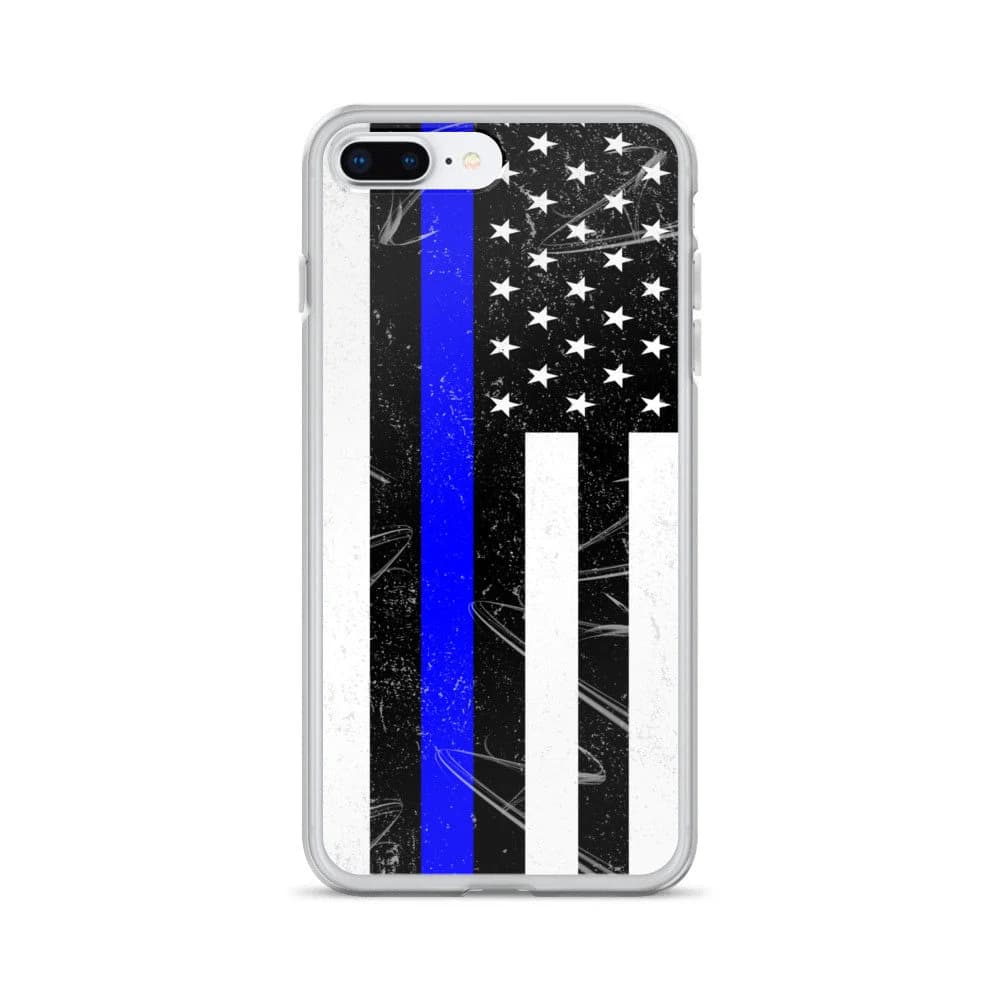 Thin Blue Line | Distressed | American Flag | Police Officer | LEO | Cop | iPhone case | iPhone x | iphone 8 | iphone 7 |  | Plus - image 4