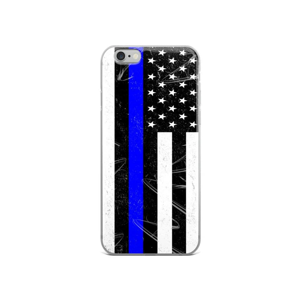 Thin Blue Line | Distressed | American Flag | Police Officer | LEO | Cop | iPhone case | iPhone x | iphone 8 | iphone 7 |  | Plus - image 3