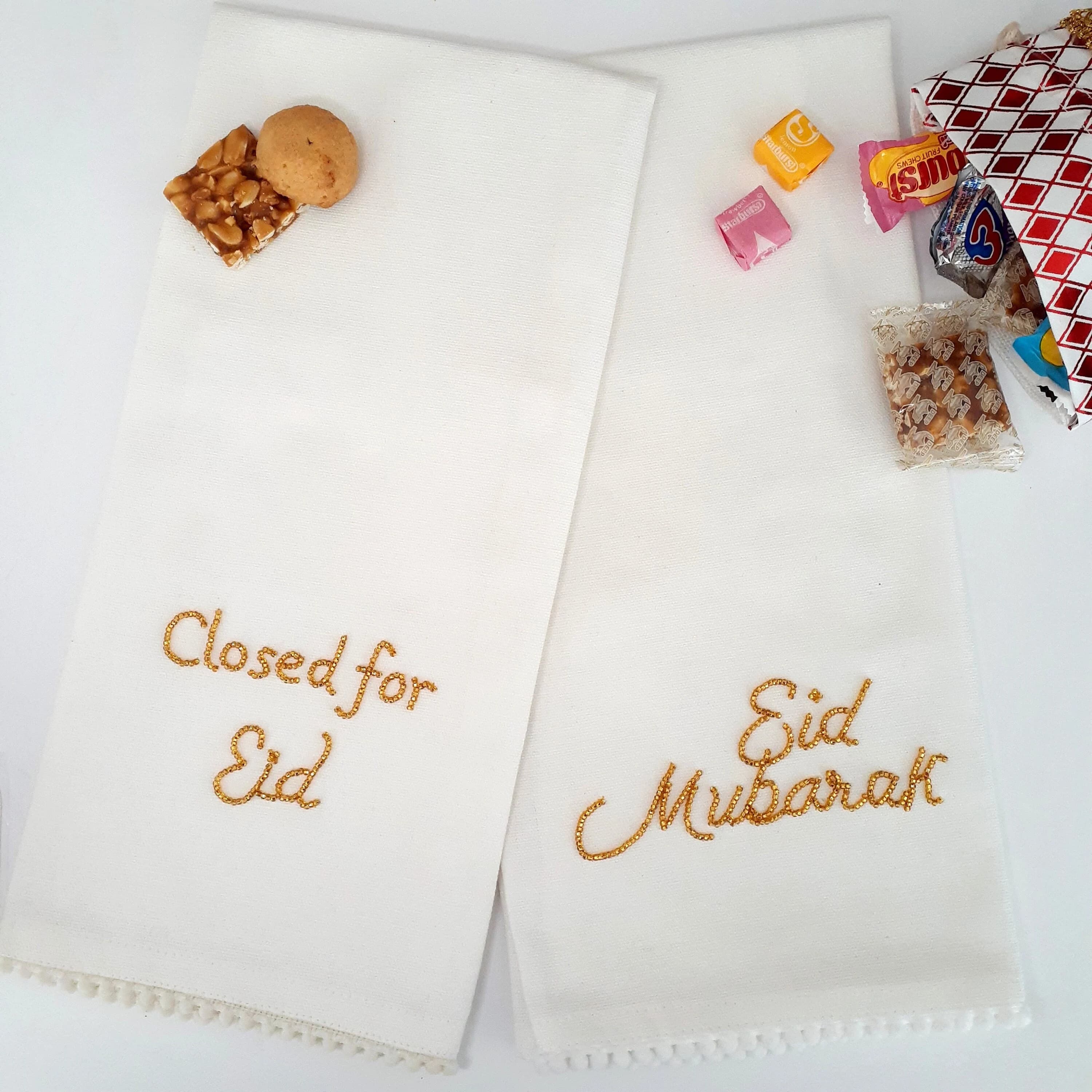 Eid Kitchen Decorative towel, Eid Kitchen decor