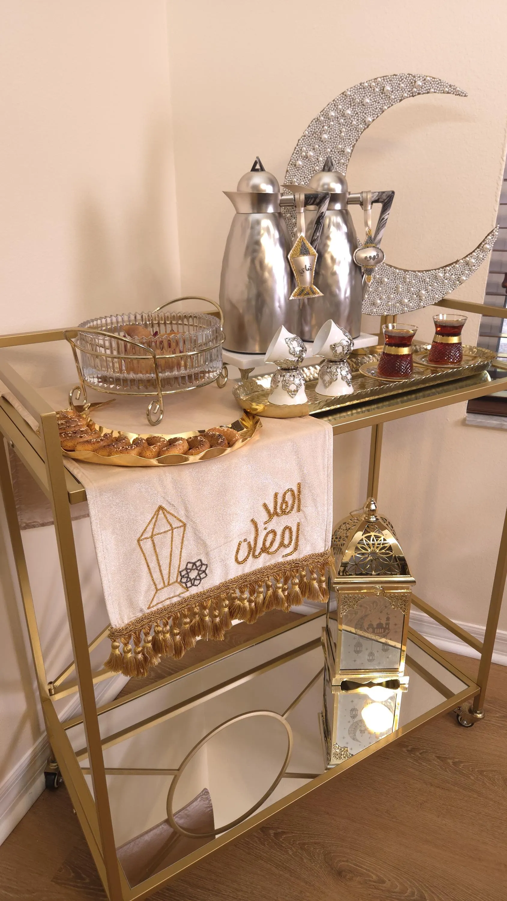 Ramadan Table runner, Ramadan table setting, Ramadan tray cloth, Islamic tableware, Iftar gathering decor