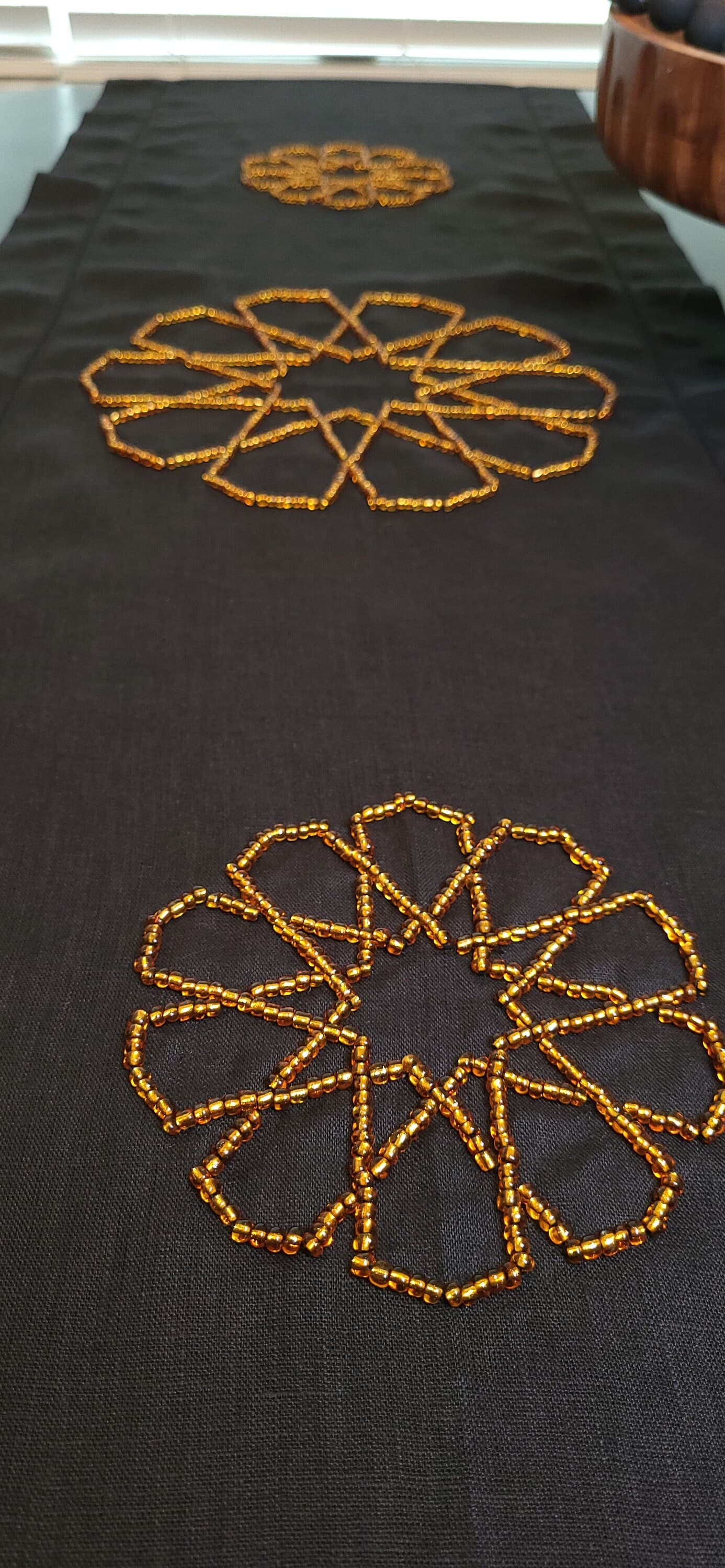 Ramadan Table Runner, Geometric star table runner, Nujoom Table runner - image 5