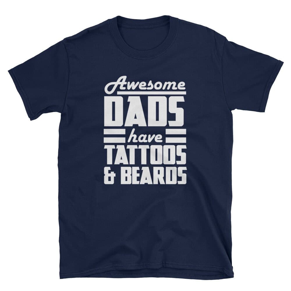 Dad Shirt, Father's Day Gift, Daddy Shirt, Gift For Dad, Fathers Day Shirt, Dad To Be Shirt, Awesome Dads Have Tattoos And Beards - image 4