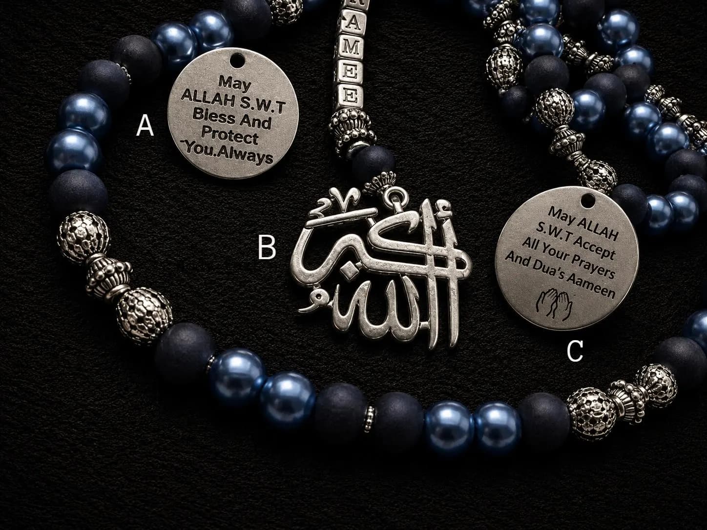 Personalized tasbeeh,,SAME DAY DISPATCH,,,have any name added,,33,55,99,100 beadcall ba call
