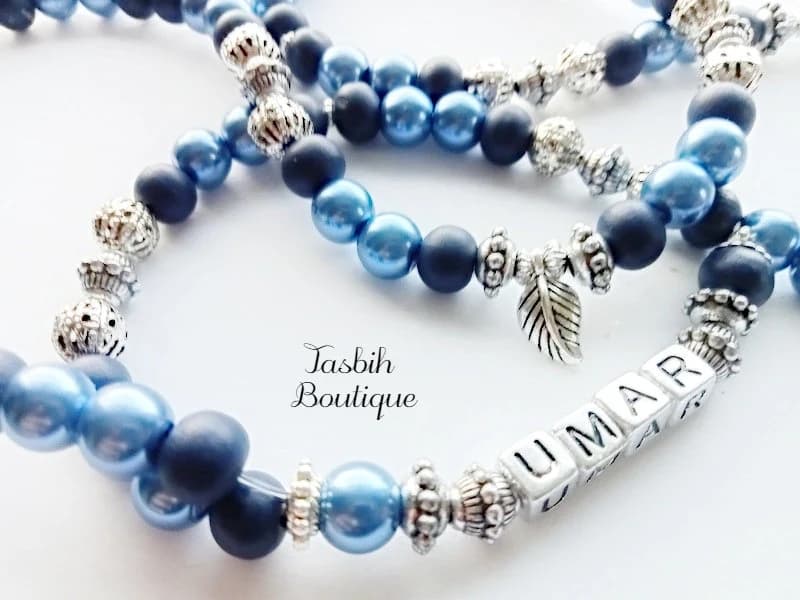 Personalized tasbeeh,,SAME DAY DISPATCH,,,have any name added,,33,55,99,100 beadcall ba call - image 4