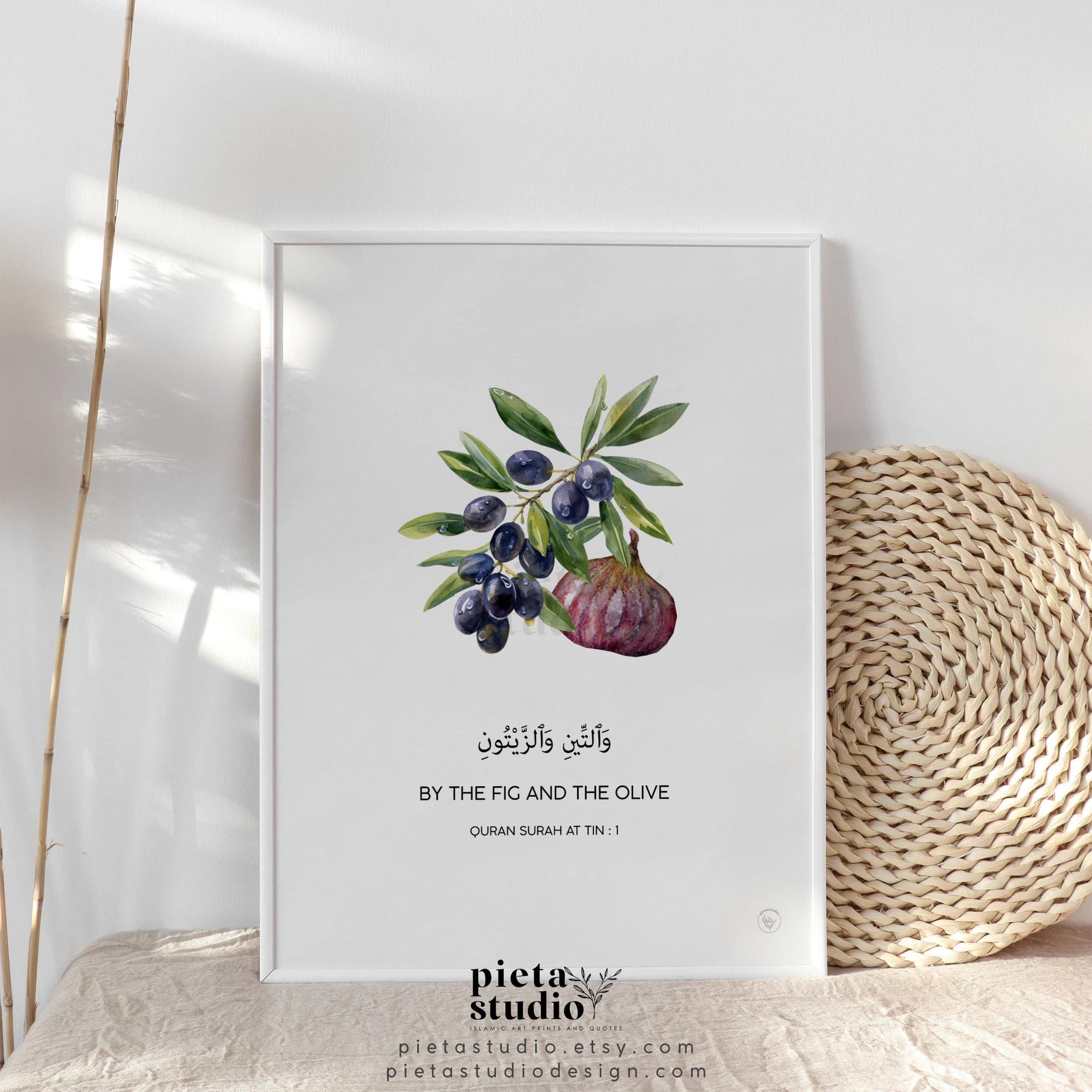 Digital Printable Quran surah At Tin ayah 1 Wall Art