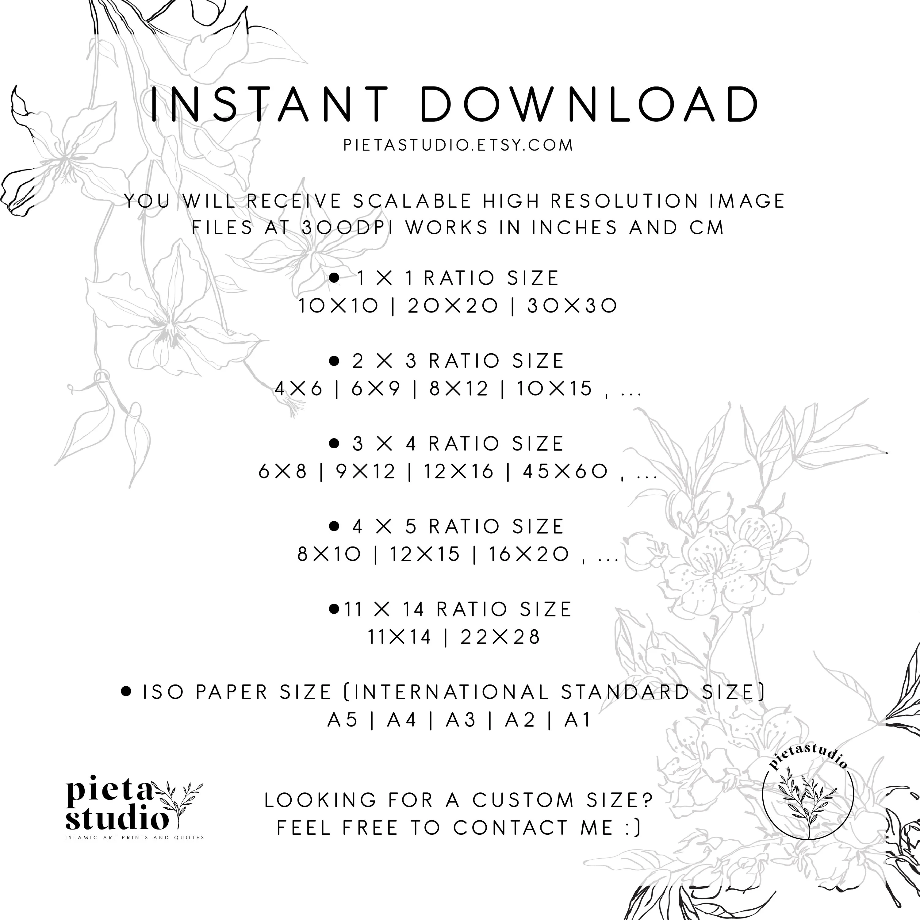 This is Instant Download or Digital Item. No physical item will be shipped in this purchasing