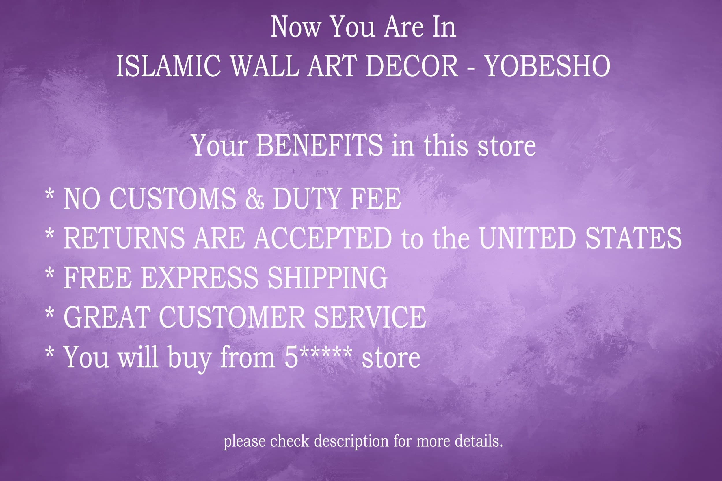 Waw Islamic Wall Art Canvas Print, Vav ,Quran Decor, Arabic Calligraphy, Modern Islam Decoration, Eid Gifts, Unique Islamic Gift - image 3