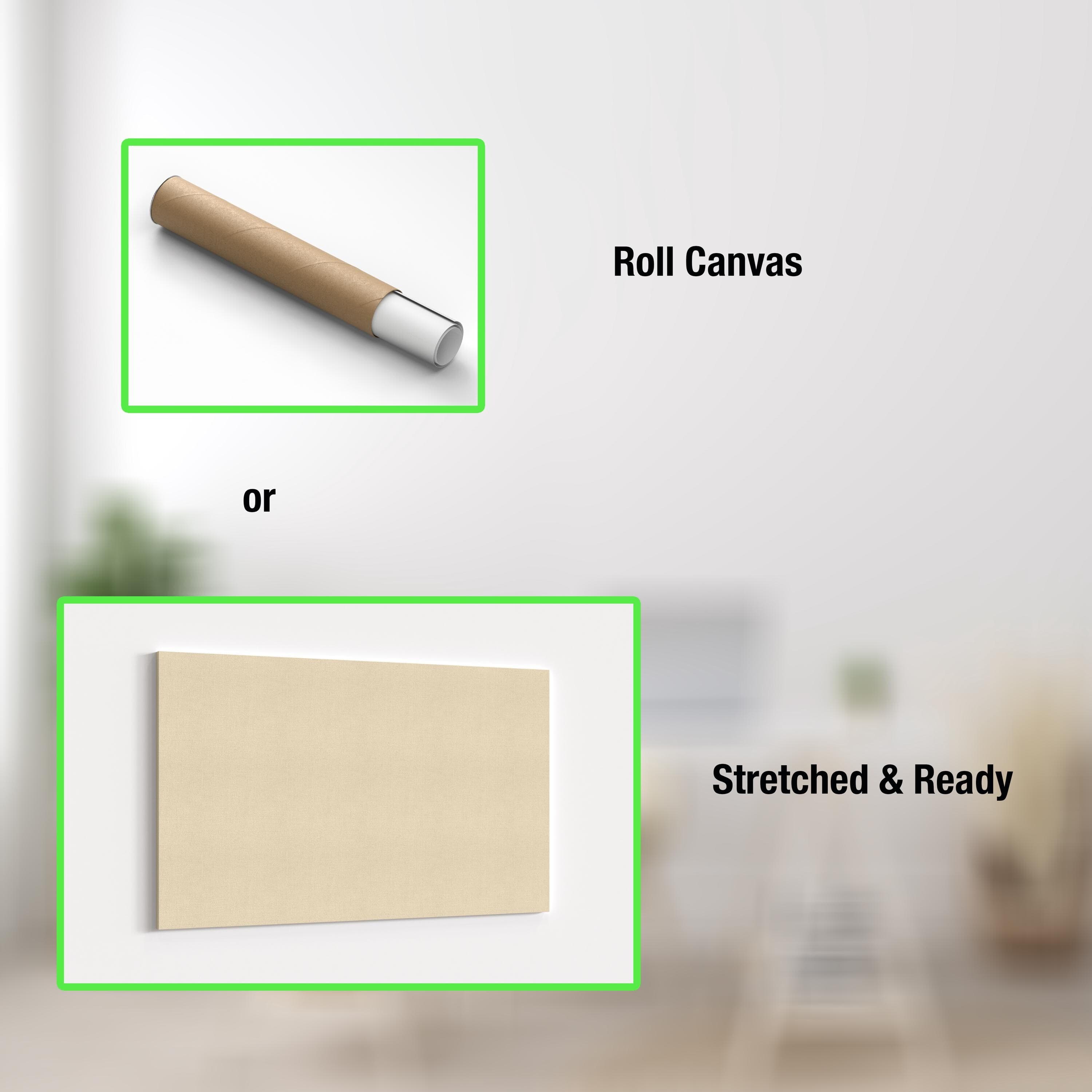 a picture of a room with a roll of canvas and a cigarette