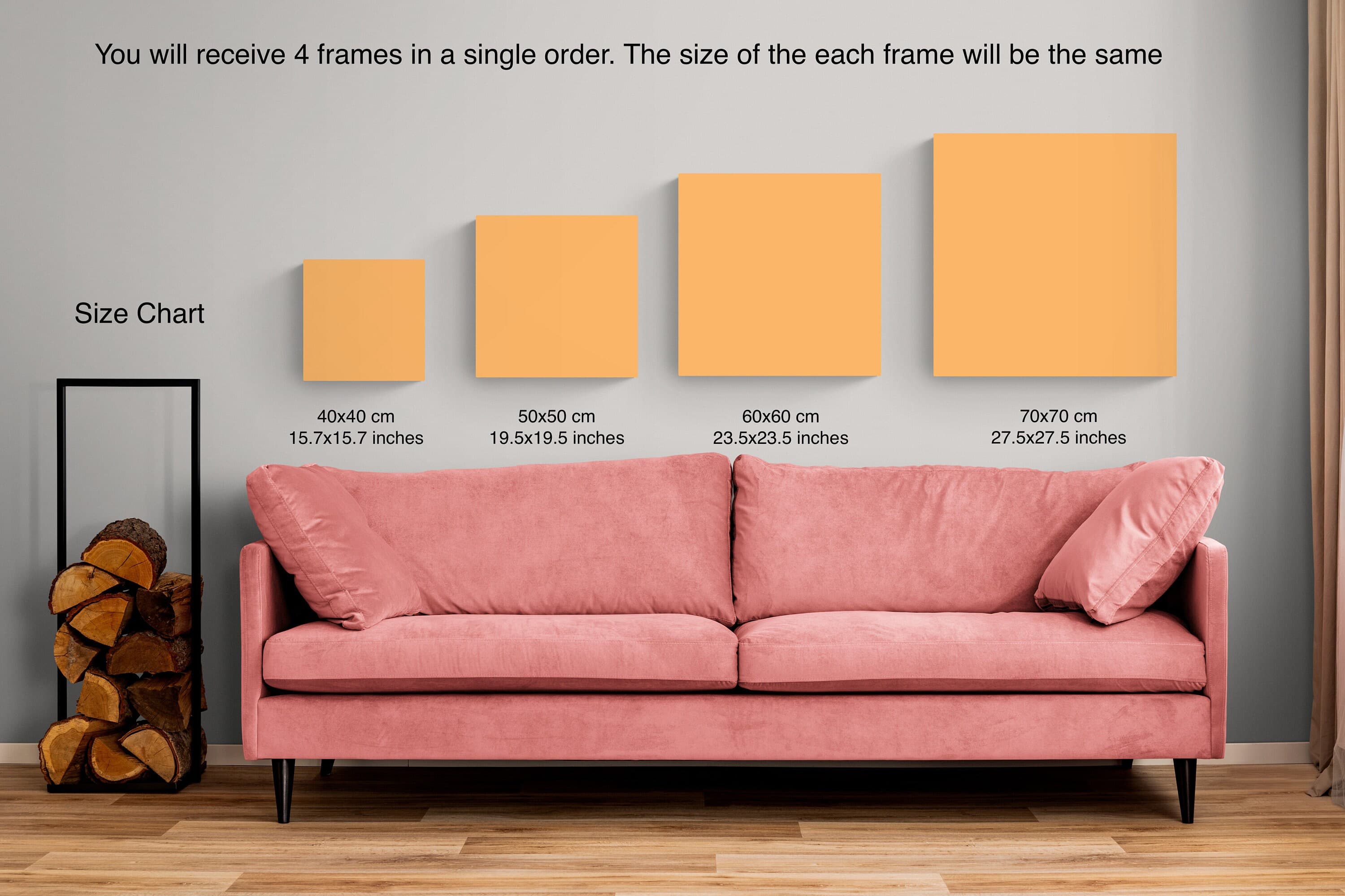 Beautiful Names of Allah Canvas Print, Pink 99 Names of Allah, Islamic Wall Art, Islam Decorations, Eid Gifts, Islamic Decor, Islamic Gift - image 4