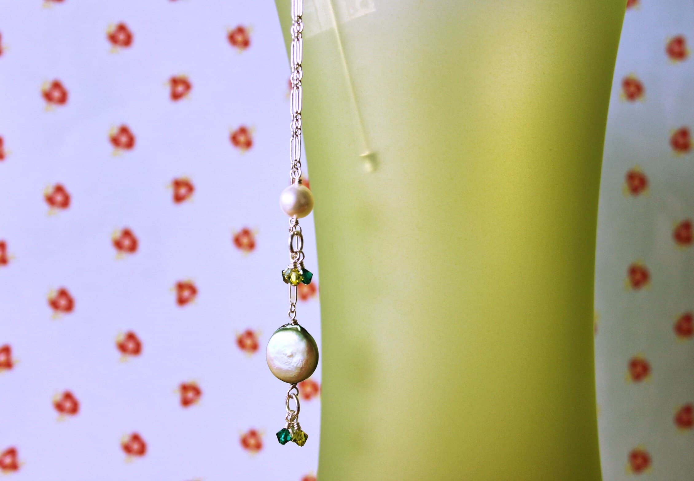 Green Pearl Scarf Pin