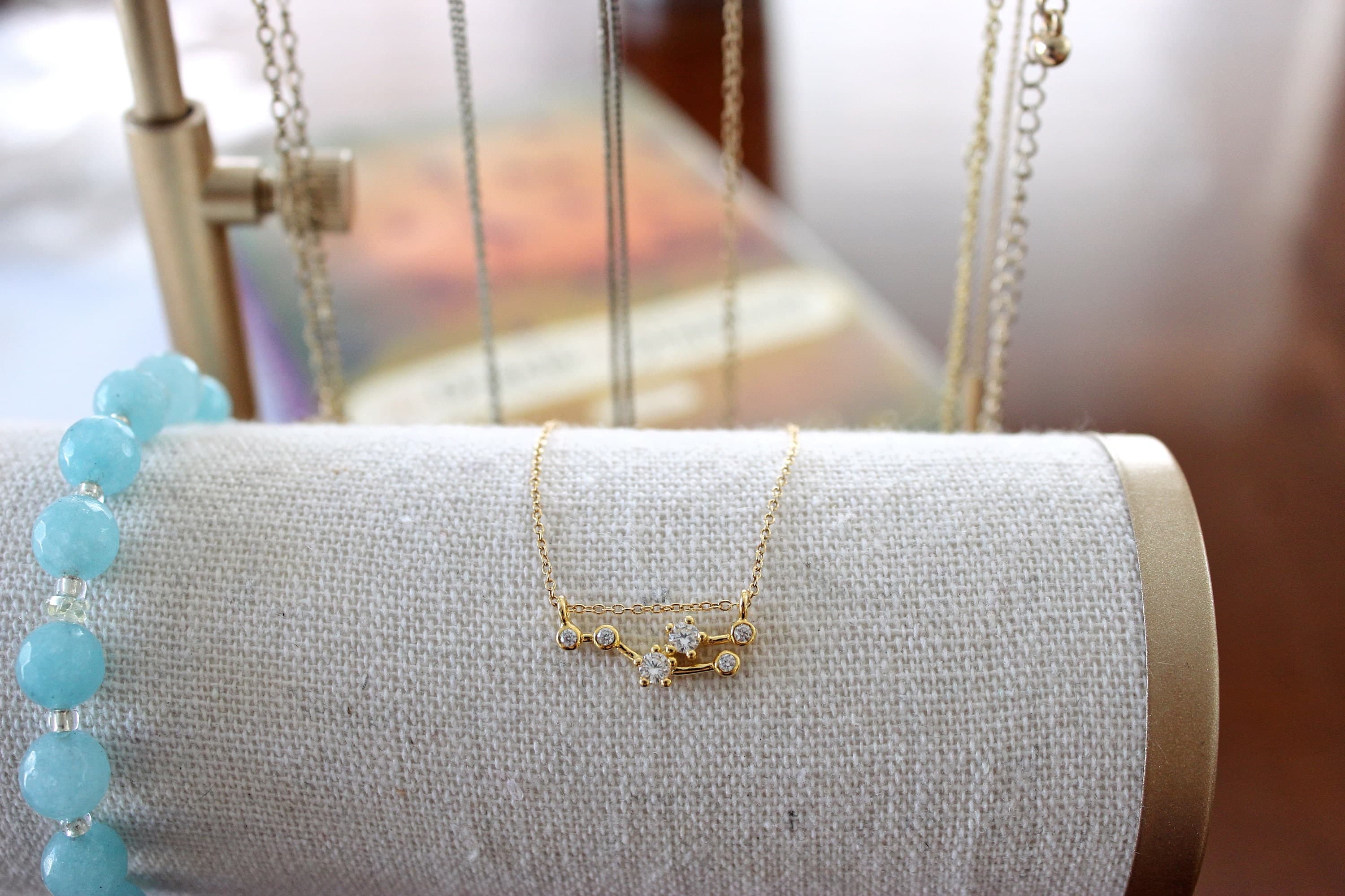 Taurus 14k Gold-Filled Zodiac 14" Choker with 3" Extension Chain - image 3