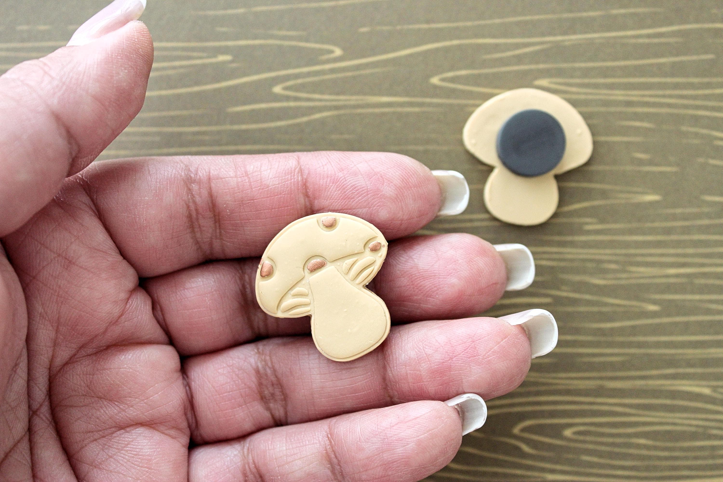 Mushroom Polymer Clay Magnet - image 4