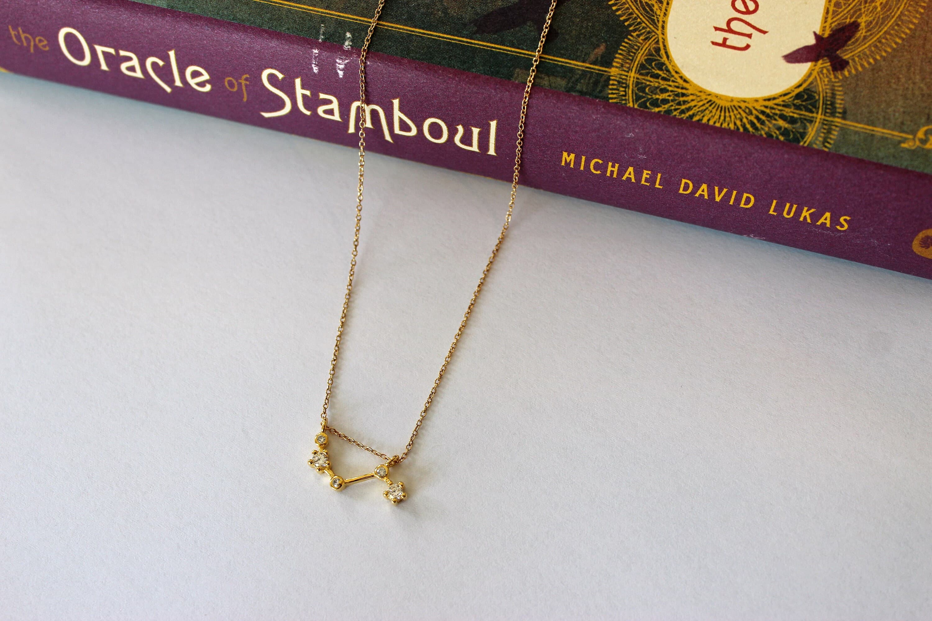 Aries 14k Gold-Filled Zodiac 14" Choker with 3" Extension Chain
