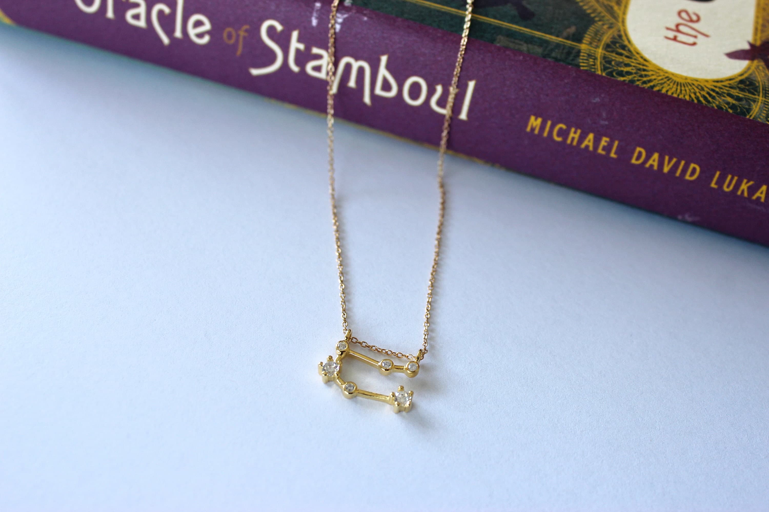 Gemini 14k Gold-Filled Zodiac 14" Choker with 3" Extension Chain