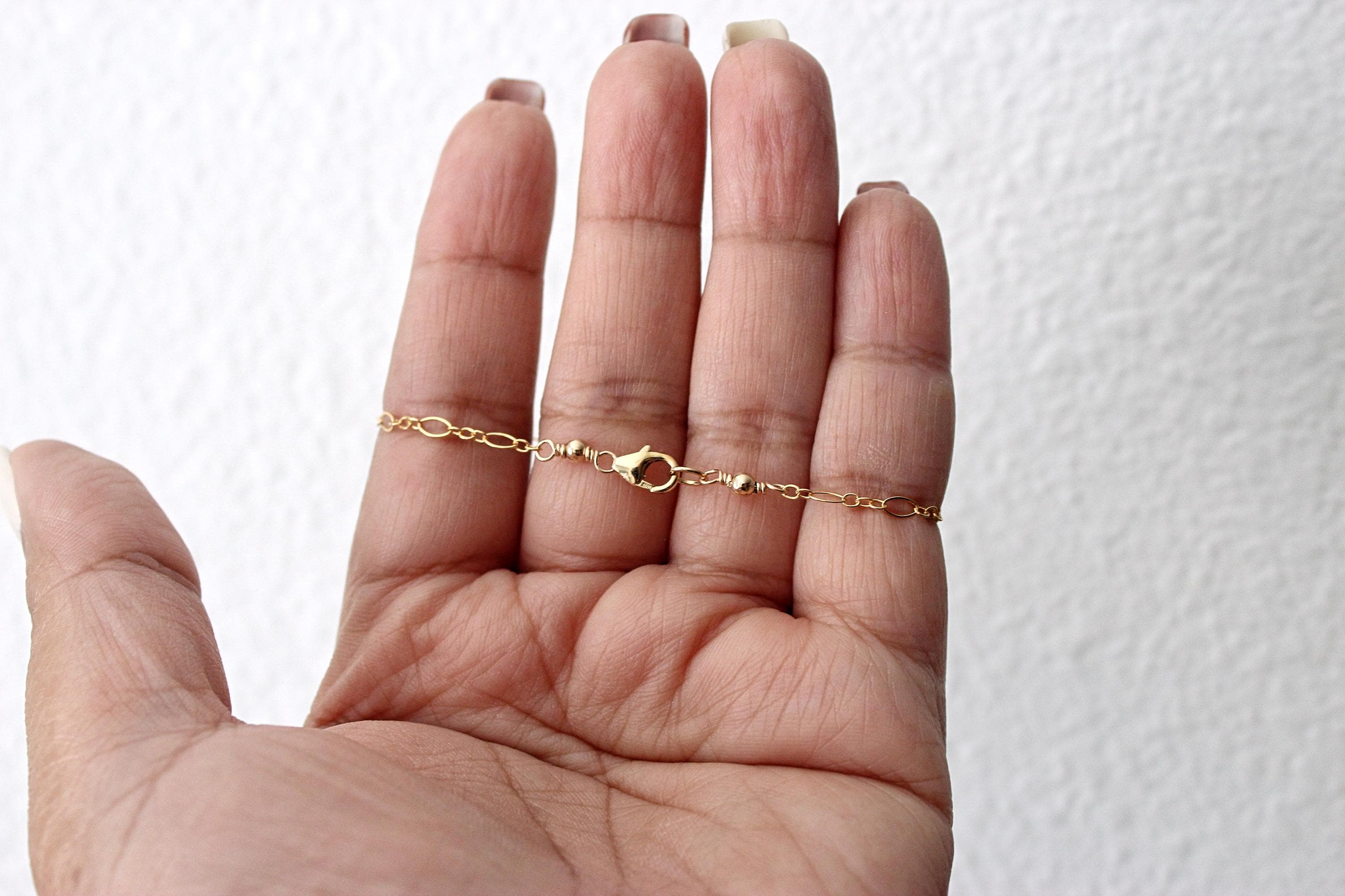 White Freshwater Rice Pearl 6-inch 14k Gold-Filled Child-Size Bracelet - image 4